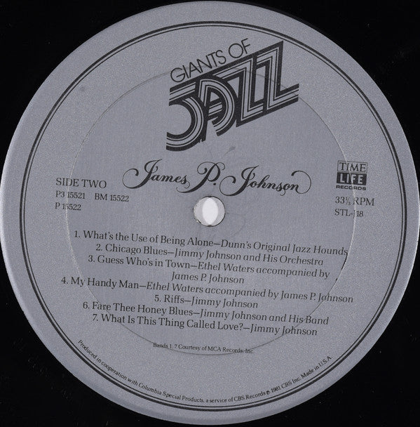 James Price Johnson : Giants Of Jazz: James P. Johnson (3xLP, Album, Comp + Box)