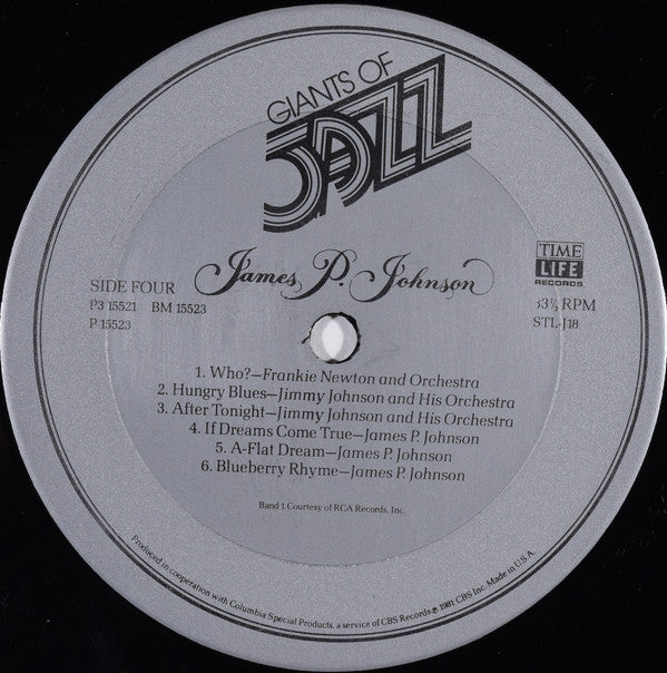 James Price Johnson : Giants Of Jazz: James P. Johnson (3xLP, Album, Comp + Box)
