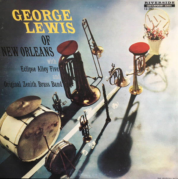 George Lewis (2) With Eclipse Alley Five And The Original Zenith Brass Band : George Lewis Of New Orleans (LP, Comp, Mono, RE)