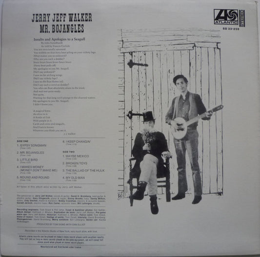 Jerry Jeff Walker : Mr. Bojangles (LP, Album, RE)