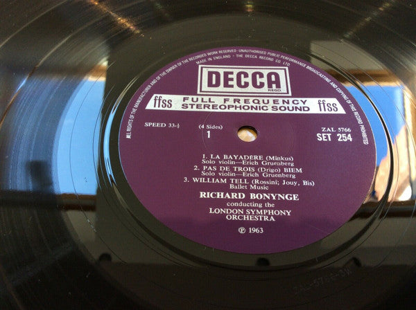 Richard Bonynge, London Symphony Orchestra : The Art Of The Prima Ballerina (2xLP, Nar)