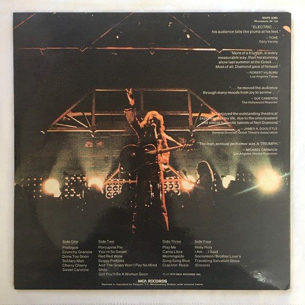 Neil Diamond : Hot August Night (2xLP, Ltd, RE, S/Edition, Gol)