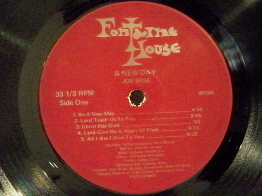 Joe Wise (3) : A New Day (LP, Album)