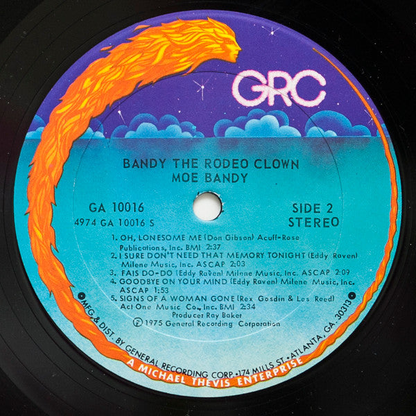 Moe Bandy : Bandy The Rodeo Clown (LP, Album)