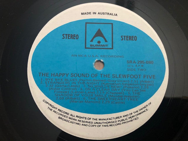 Grady Martin And The Slew Foot Five : The Happy Sound Of The Slewfoot Five (LP, Album)