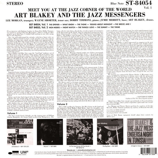 Art Blakey & The Jazz Messengers : Meet You At The Jazz Corner Of The World (Volume 1) (LP, Album, RE, 180)