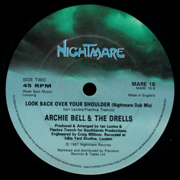 Archie Bell & The Drells : Look Back Over Your Shoulder (12")