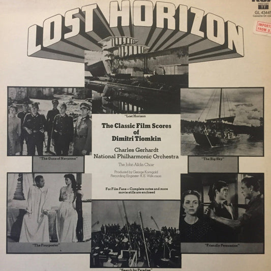 Dimitri Tiomkin - Charles Gerhardt, National Philharmonic Orchestra : Lost Horizon (The Classic Film Scores For Dimitri Tiomkin) (LP)