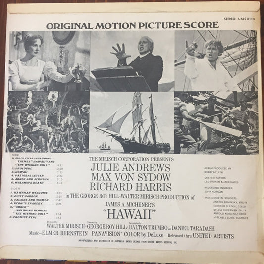 Elmer Bernstein : Hawaii / Original Motion Picture Score (LP, Album)