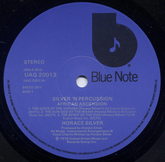 Horace Silver : Silver 'n' Percussion (LP, Album)
