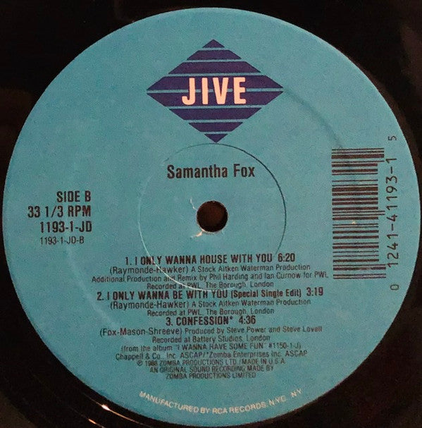 Samantha Fox : I Only Wanna Be With You (12")