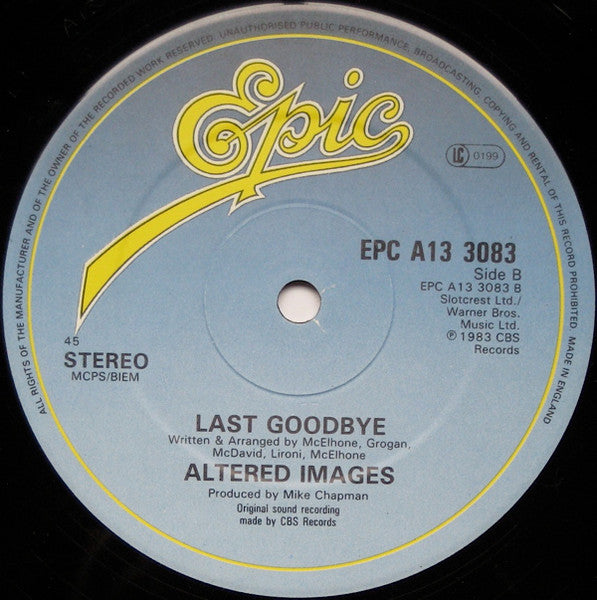 Altered Images : Don't Talk To Me About Love (12", Single)