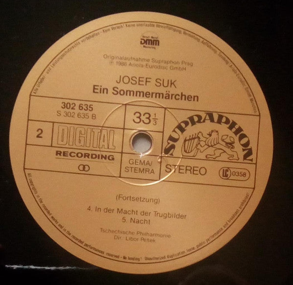 Josef Suk (2), Václav Neumann, Libor Pešek, The Czech Philharmonic Orchestra : Symphonische Impressionen (2xLP)