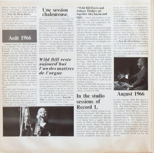 Johnny Hodges, Wild Bill Davis : Johnny Hodges, Wild Bill Davis Volume 1 - 2 / 1965 - 1966 (2xLP, Album, Comp)