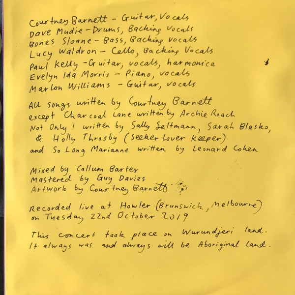 Courtney Barnett : MTV Unplugged (Live In Melbourne) (LP, Album, Aqu)