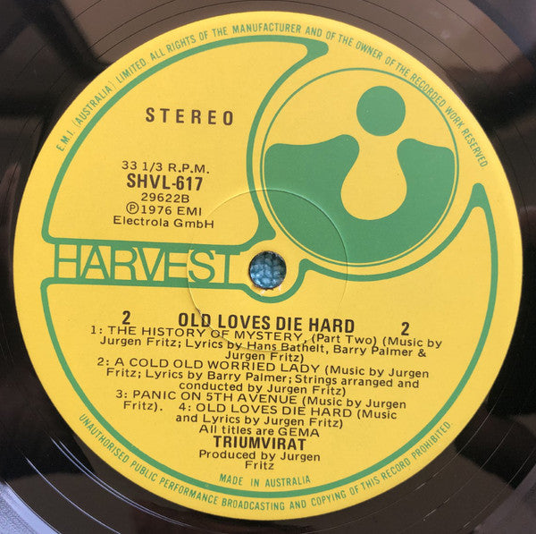 Triumvirat : Old Loves Die Hard (LP, Album)