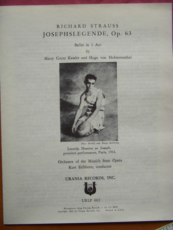 Richard Strauss, Bayerisches Staatsorchester, Kurt Eichhorn, Staatskapelle Dresden, Rudolf Kempe, Bavaria-Sinfonie-Orchester, Kurt Graunke : Josephslegende, Op. 63 / Rosenkavalier Prelude Act 1, Prelude Act 3 / Festmarsch, Op. 1 (2xLP)