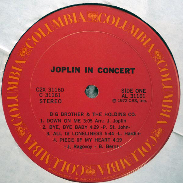 Janis Joplin : Joplin In Concert (2xLP, Album, Gat)