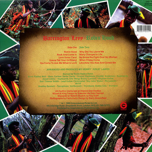 Barrington Levy : Robin Hood (LP, Album, RE)