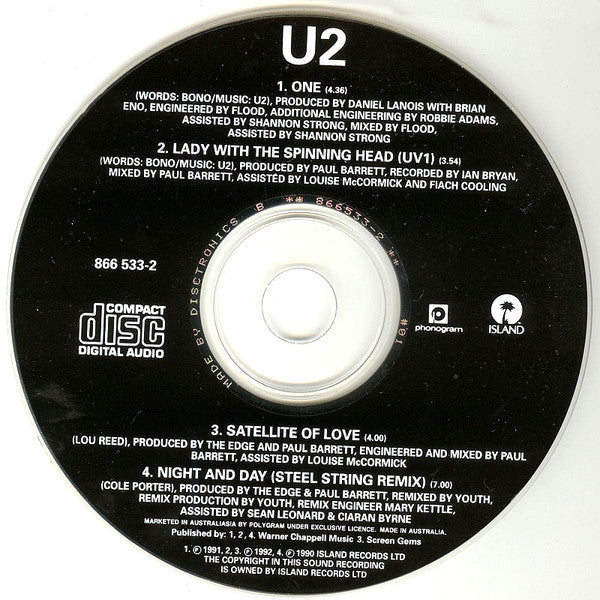 U2 : One (CD, Single, Dig)