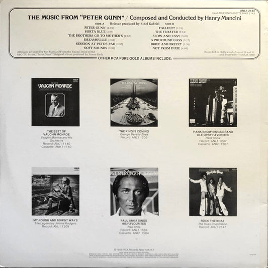 Henry Mancini : The Music From Peter Gunn (LP, Album, RE)