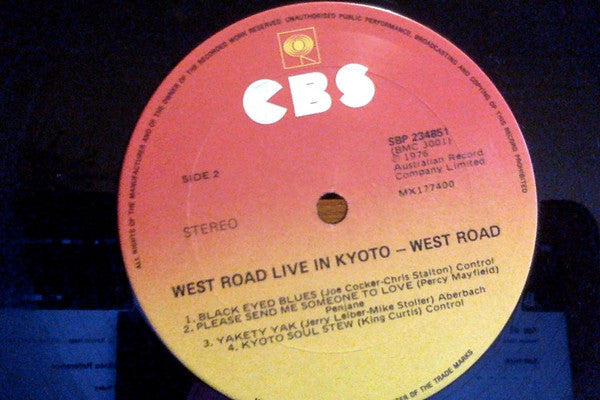 West Road Blues Band : Live In Kyoto (LP, Album)