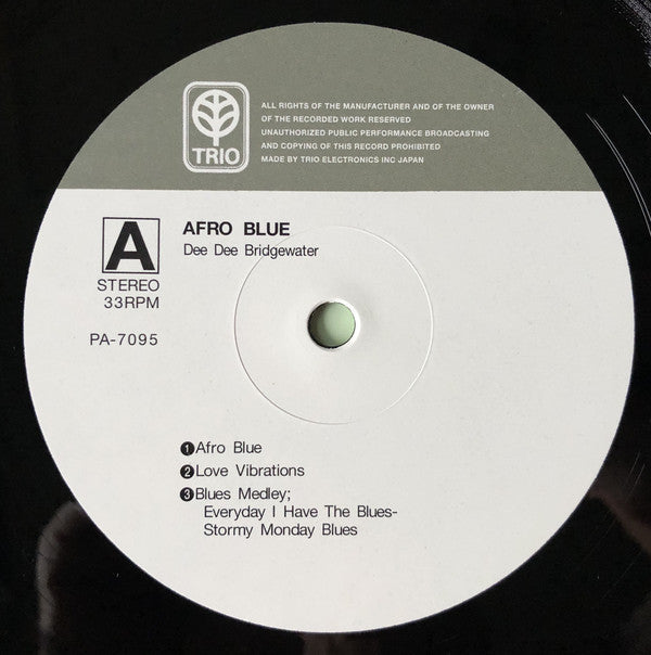 Dee Dee Bridgewater : Afro Blue (LP, Album, RE)