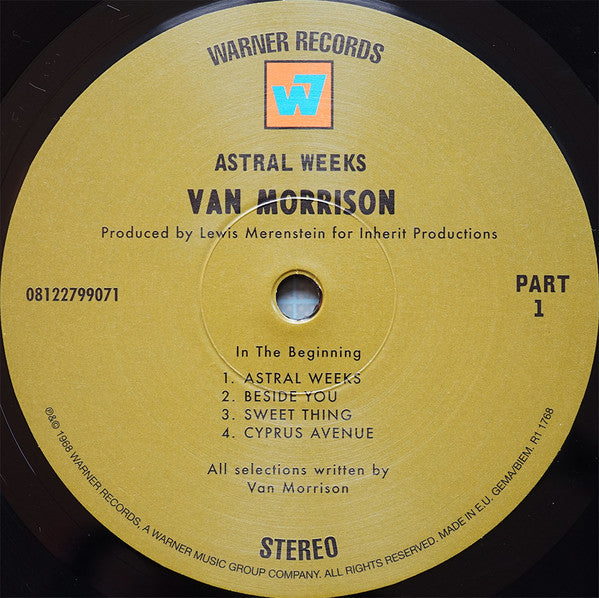 Van Morrison : Astral Weeks (LP, Album, RP, 180)