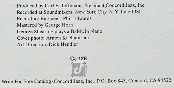 Carmen McRae - George Shearing : Two For The Road (LP, Album)