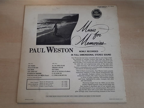 Paul Weston (2) : Music For Memories (LP)