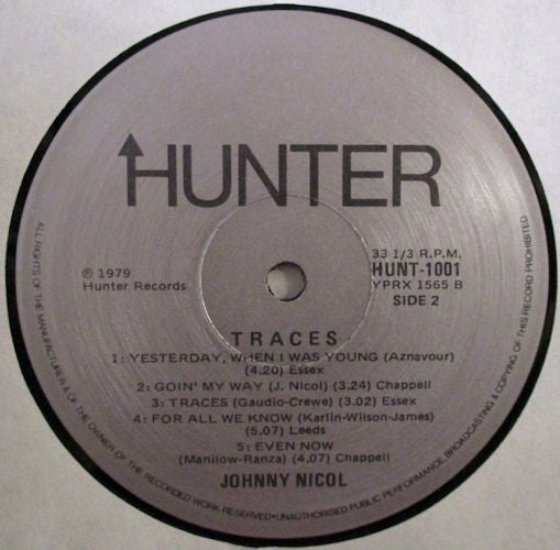 Johnny Nicol : Traces (LP, Album)