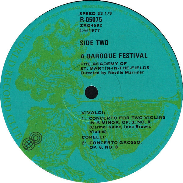 The Academy Of St. Martin-in-the-Fields, Sir Neville Marriner : A Baroque Festival (3xLP, Comp, Club, RE + Box)