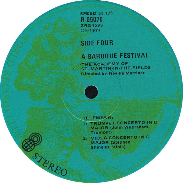 The Academy Of St. Martin-in-the-Fields, Sir Neville Marriner : A Baroque Festival (3xLP, Comp, Club, RE + Box)