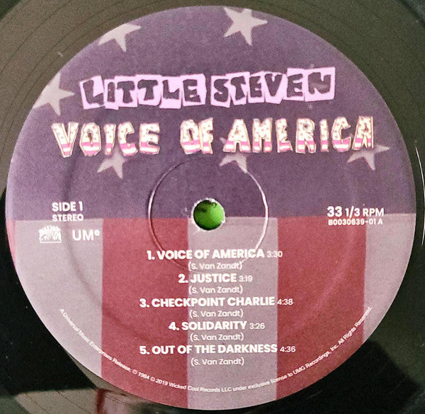 Little Steven : Voice Of America (LP, Album, RE, RM)