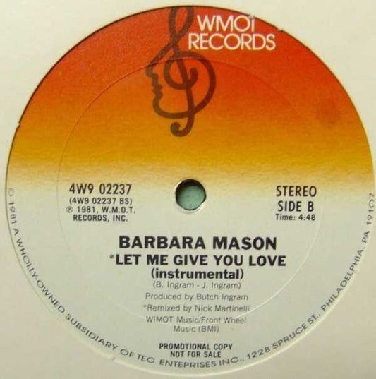 Barbara Mason : Let Me Give You Love (12", Promo)