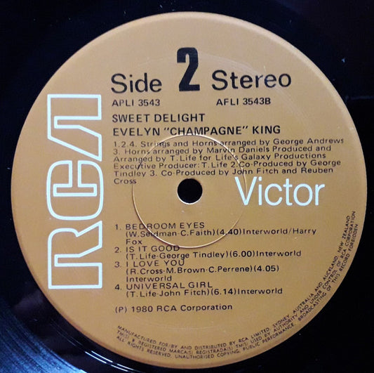 Evelyn King : Sweet Delight (LP, Album)