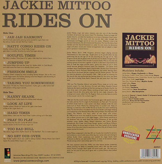 Jackie Mittoo : Rides On (LP, Comp)