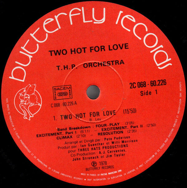 THP Orchestra : Two Hot For Love (LP, Album)