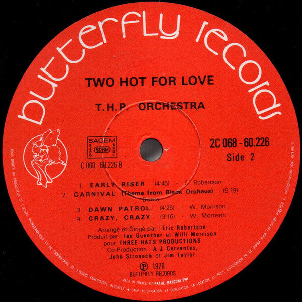 THP Orchestra : Two Hot For Love (LP, Album)