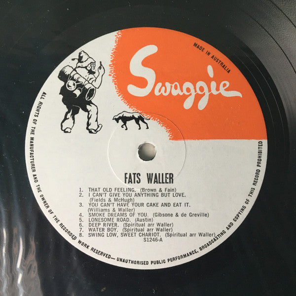 Fats Waller : That Old Feeling (LP, Comp, Mono, Gre)