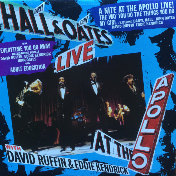 Daryl Hall & John Oates With David Ruffin & Eddie Kendricks : A Nite At The Apollo Live! (12", Single)