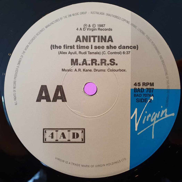 M|A|R|R|S : Pump Up The Volume (12", Single, RE)