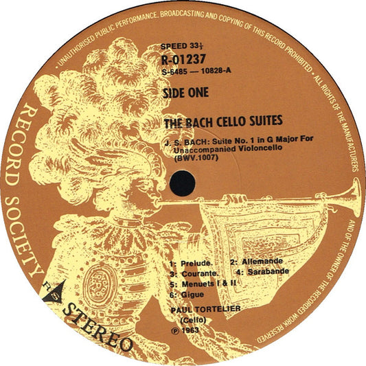 Johann Sebastian Bach, Paul Tortelier : The Cello Suites (3xLP, Album, Club, RE + Box)