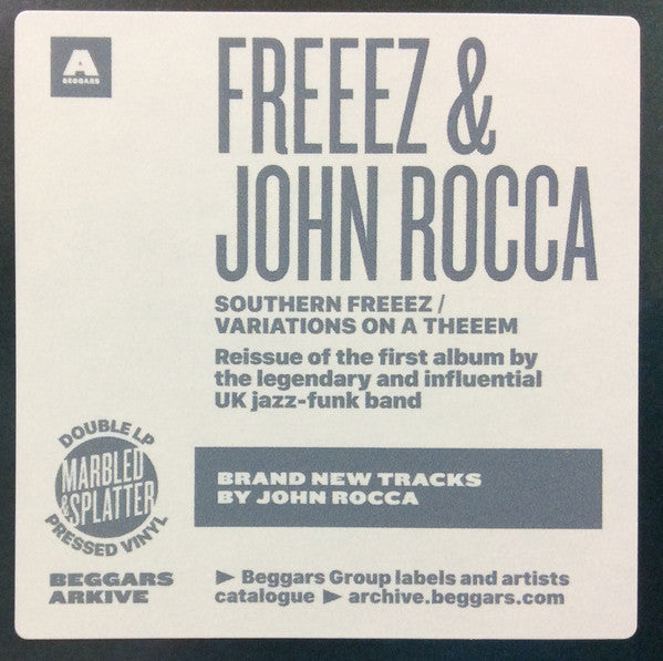 Freeez + John Rocca : Southern Freeez / Variations On A Theeem (2xLP, Album, RE, RM, Blu)