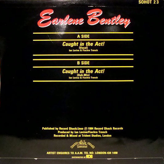 Earlene Bentley : Caught In The Act! (12", Maxi)