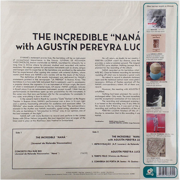 Naná Vasconcelos with Agustin Pereyra Lucena : The Incredible NANÁ with Agustín Pereyra Lucena (LP, Album, RE)