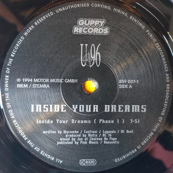 U96 : Inside Your Dreams (12")