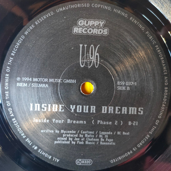 U96 : Inside Your Dreams (12")