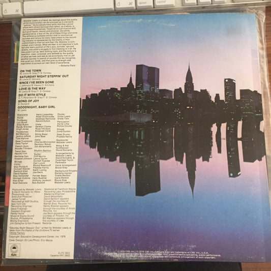 Webster Lewis And The Post-Pop Space-Rock Be-Bop Gospel Tabernacle Orchestra And Chorus : On The Town (LP, Album)