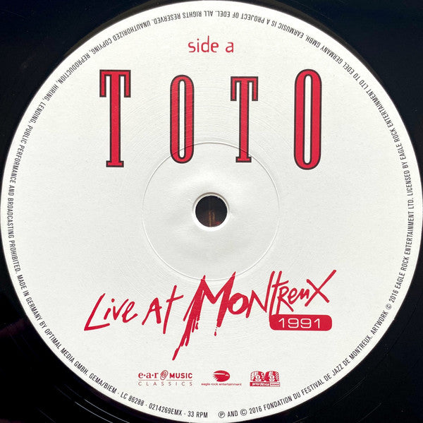 Toto : Live At Montreux 1991 (2xLP, Ltd, RE, 180)